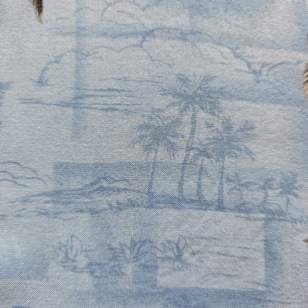 Batik Bay Vintage Hawaiian Shirt XXL Blue Rayon Tropical Island Camp Aloha Y2K.. - Picture 10 of 10